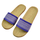 Natural linen slippers summer home indoor sandals men's women's unisex spring and autumn couples landing guests flax Non-slip522