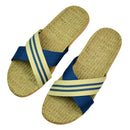 Natural linen slippers summer home indoor sandals men's women's unisex spring and autumn couples landing guests flax Non-slip522