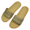Natural linen slippers summer home indoor sandals men's women's unisex spring and autumn couples landing guests flax Non-slip522