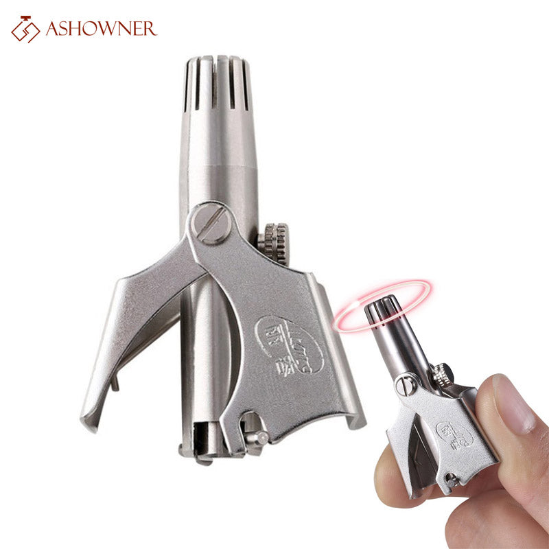 Nose Trimmer for Men Stainless Steel Manual Trimmer for Nose  Razor Shaver Washable Nose Ear Hair Trimmer