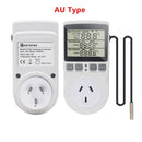 KT3100 Thermostat Digital Temperature Controller Socket Outlet Timer Switch Sensor Heating Cooling 16A 220V for Heat Mat