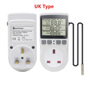 KT3100 Thermostat Digital Temperature Controller Socket Outlet Timer Switch Sensor Heating Cooling 16A 220V for Heat Mat