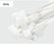 100pcs Easy Mark 4*150mm Nylon Cable Ties Tag Labels Plastic Loop Ties Markers Cable Tag Self-locking Zip Ties