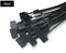 100pcs Easy Mark 4*150mm Nylon Cable Ties Tag Labels Plastic Loop Ties Markers Cable Tag Self-locking Zip Ties