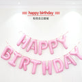 13pcs/set  Happy Birthday Letter Foil Balloons banner baby shower Party Birthday Cake Decortion Globos Kids Gift Inflatable Ball