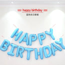 13pcs/set  Happy Birthday Letter Foil Balloons banner baby shower Party Birthday Cake Decortion Globos Kids Gift Inflatable Ball