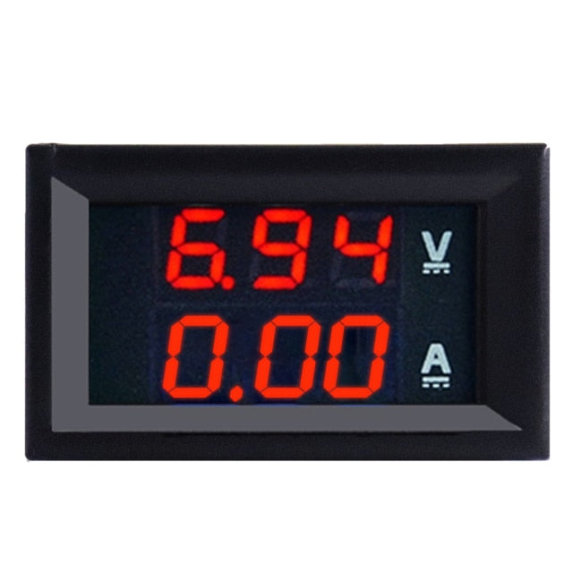 High Quality DC 100V 10A Voltmeter Ammeter Blue + Red LED Amp Dual Digital Volt Meter Gauge