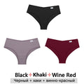 FINETOO 3Pcs/Set Cotton Panties for Women Plus Size Underpants Ladies Cotton Bikini Panties Girl Underwear Female Lingerie M-3XL