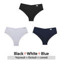 FINETOO 3Pcs/Set Cotton Panties for Women Plus Size Underpants Ladies Cotton Bikini Panties Girl Underwear Female Lingerie M-3XL