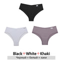 FINETOO 3Pcs/Set Cotton Panties for Women Plus Size Underpants Ladies Cotton Bikini Panties Girl Underwear Female Lingerie M-3XL