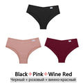FINETOO 3Pcs/Set Cotton Panties for Women Plus Size Underpants Ladies Cotton Bikini Panties Girl Underwear Female Lingerie M-3XL