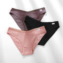FINETOO 3Pcs/Set Cotton Panties for Women Plus Size Underpants Ladies Cotton Bikini Panties Girl Underwear Female Lingerie M-3XL