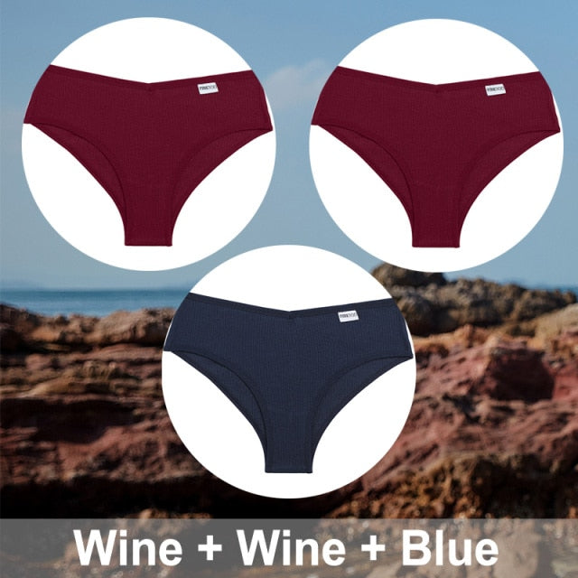 3PCS/Set M-XXXL Plus Size Cotton Panties Women Underwear Sexy Lingerie Female Underpants Intimates Brazillian Pantys Sexy Briefs