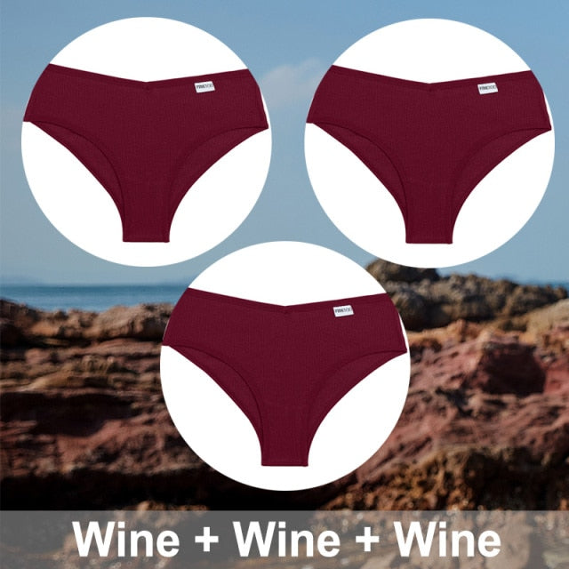 3PCS/Set M-XXXL Plus Size Cotton Panties Women Underwear Sexy Lingerie Female Underpants Intimates Brazillian Pantys Sexy Briefs