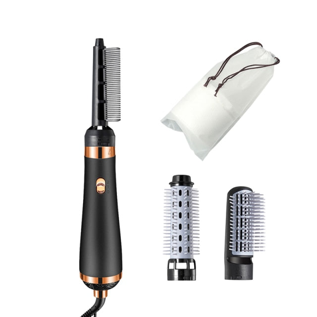 Hair Dryer Comb Electric One Step Straightener Volumizer Brush Blow Dryer Thermostatic 3 In1 Hair Styler Hot Air Brush