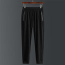 New Summer Men Pants Joggers Fitness Casual Quick Dry Sweatpants Pants Male Breathable Lightweight Tie Feet Elasticity Trousers