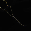 925 Sterling Silver Round Bead Tassel Necklace New Female Summer Simple Clavicle Chain Long Geometric Chain Woman Custom Jewelry