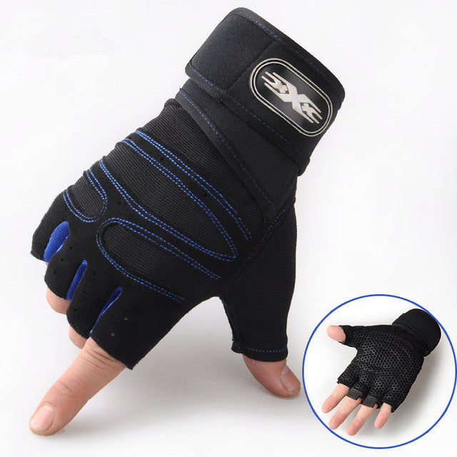 Cycling Gloves Anti-slip Anti-sweat Men Women Half Finger Gloves Breathable Anti-shock Sports Gloves Bicycle Riding Gloves