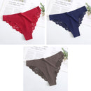 New Sexy Lace G String Panties For Women Nylon Silk Panty Thong Briefs Underwear Lingerie Female Ladies Floral Pantys Underpants