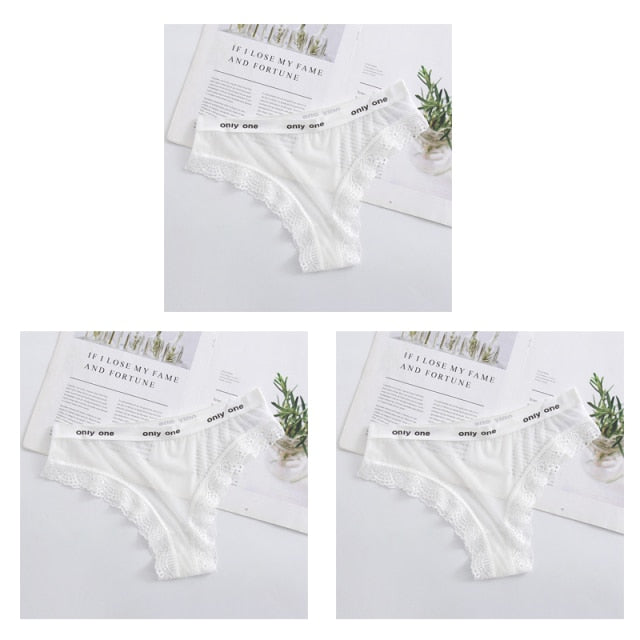 Women's Sexy Lace G-string Panties Underwear Perspective Thong Briefs Transparent Tempting Underpants Girls Intimates Lingerie