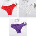 Women's Sexy Lace G-string Panties Underwear Perspective Thong Briefs Transparent Tempting Underpants Girls Intimates Lingerie
