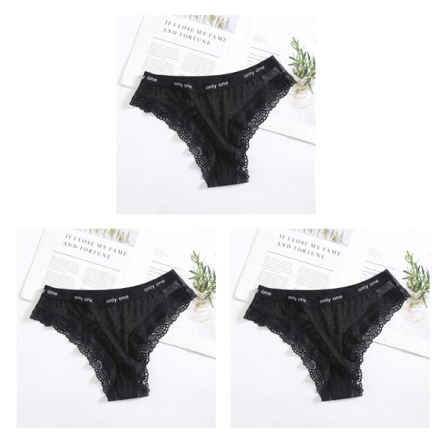 Women's Sexy Lace G-string Panties Underwear Perspective Thong Briefs Transparent Tempting Underpants Girls Intimates Lingerie