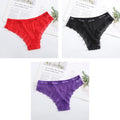 Women's Sexy Lace G-string Panties Underwear Perspective Thong Briefs Transparent Tempting Underpants Girls Intimates Lingerie