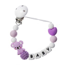 TYRY.HU Personalized Name HandmadeSilicone Chews Nurse Gift Toys Koala Teething Necklace pacifier clip with name DIY BABY custom