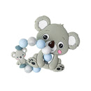TYRY.HU Personalized Name HandmadeSilicone Chews Nurse Gift Toys Koala Teething Necklace pacifier clip with name DIY BABY custom