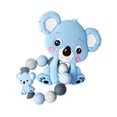 TYRY.HU Personalized Name HandmadeSilicone Chews Nurse Gift Toys Koala Teething Necklace pacifier clip with name DIY BABY custom