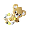 TYRY.HU Personalized Name HandmadeSilicone Chews Nurse Gift Toys Koala Teething Necklace pacifier clip with name DIY BABY custom