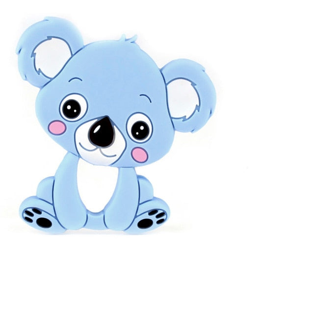 TYRY.HU Personalized Name HandmadeSilicone Chews Nurse Gift Toys Koala Teething Necklace pacifier clip with name DIY BABY custom