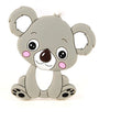 TYRY.HU Personalized Name HandmadeSilicone Chews Nurse Gift Toys Koala Teething Necklace pacifier clip with name DIY BABY custom