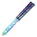 Foldable Butterfly Knife Portable Transformable Blunt Balisong Pocket Trainer Survival Knife Training Tool For Outdoor Game