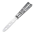 Foldable Butterfly Knife Portable Transformable Blunt Balisong Pocket Trainer Survival Knife Training Tool For Outdoor Game