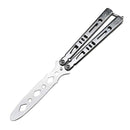 Foldable Butterfly Knife Portable Transformable Blunt Balisong Pocket Trainer Survival Knife Training Tool For Outdoor Game