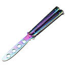 Foldable Butterfly Knife Portable Transformable Blunt Balisong Pocket Trainer Survival Knife Training Tool For Outdoor Game
