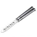 Foldable Butterfly Knife Portable Transformable Blunt Balisong Pocket Trainer Survival Knife Training Tool For Outdoor Game