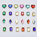 10PCs Mix Random 3D Gems Rhinestones Nails Strass Nail Art Decorations Stone Accessories Supplies Charms Butterfly Glitter