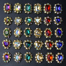 10PCs Mix Random 3D Gems Rhinestones Nails Strass Nail Art Decorations Stone Accessories Supplies Charms Butterfly Glitter