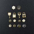 10PCs Mix Random 3D Gems Rhinestones Nails Strass Nail Art Decorations Stone Accessories Supplies Charms Butterfly Glitter