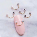 10PCs Mix Random 3D Gems Rhinestones Nails Strass Nail Art Decorations Stone Accessories Supplies Charms Butterfly Glitter