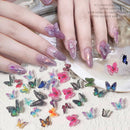 10PCs Mix Random 3D Gems Rhinestones Nails Strass Nail Art Decorations Stone Accessories Supplies Charms Butterfly Glitter