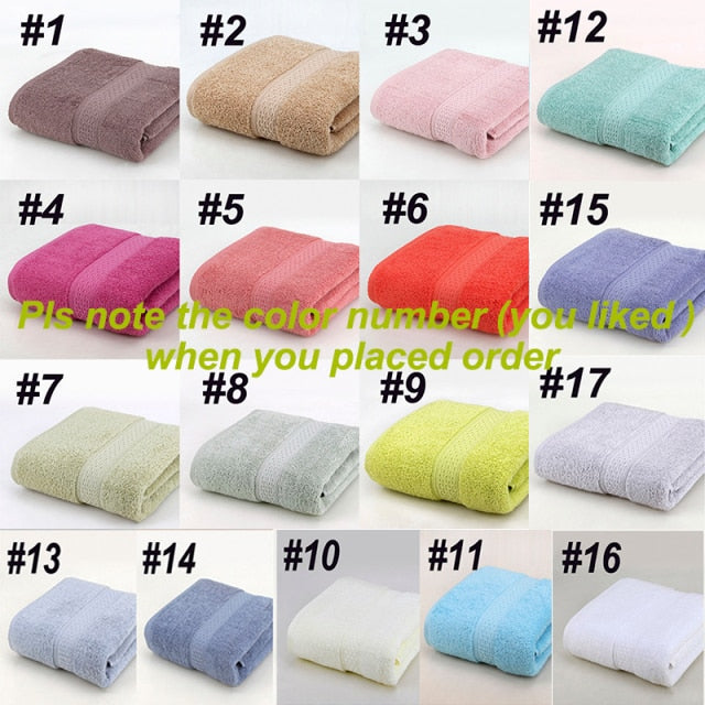 17 Colors Japanese Pure Cotton Super Absorbent Large Bath Towel Thick Soft Bathroom Towels Comfortable Bath Towels 70x140cm