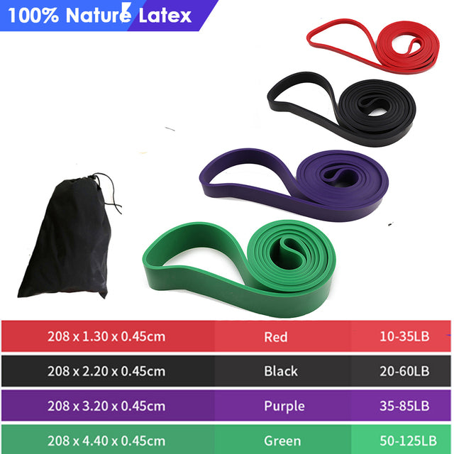 41" Resistance Bands 208cm Fitness Rubber Pull Up Crossfit Power Expander Hanging Yoga Loop Band