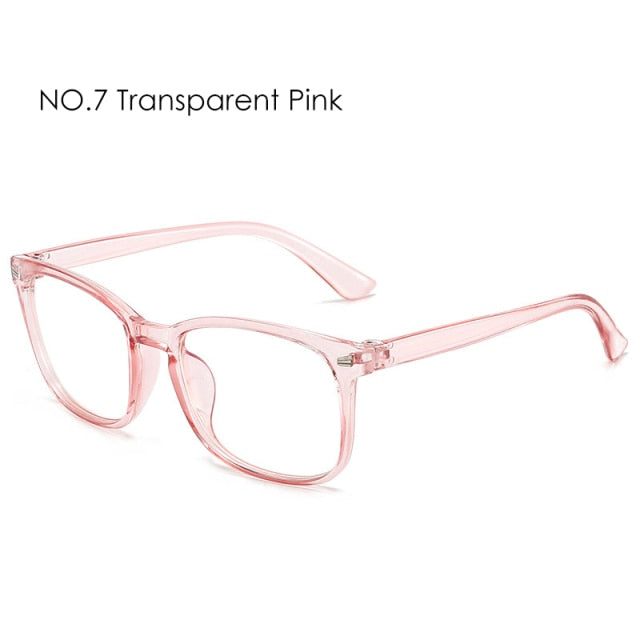Womens Sexy Vintage UV400 Spectacle Square Glasses Frame Computer Gaming Clear Lens Anti-UV Anti Blue Light Rivet Eyeglasses