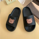Bear Slippers Women's Summer Flip-Flops Sandals 2021 Platform Casual House of Sunny Kawaii Home Soft