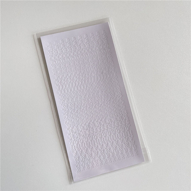 1pcs Bronzing Gold Silver Letter Number Decorative Stickers for DIY Idol Card Album Scrapbooking Diary Sticker Korean Stationery