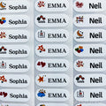 120Pcs S size Name Tag Sticker Customize Stickers Waterproof Personalized Labels Children School Stationery office Water variety