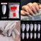 100/500PCS PRO White Clear V Straight Round End Full/Half Acrylic Ballet Coffin French False Nail Tips Fake Toenail Tip Manicure